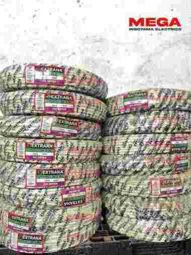 Extrana NYM 3x4 25-100 Meter Kabel Listrik kawat Tunggal Putih Meteran 25M