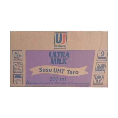 Ultra Jaya Susu UHT Taro [200 mL/ 1 Dus]