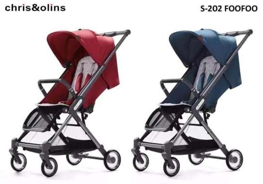 (S-202) STROLLER MURAH CHRIS & OLINS S-202 FOO-FOO blue