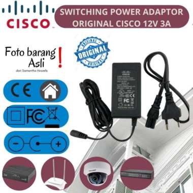 Charger Power Adaptor Cisco Ori Switching 12V 3A Power Supply Multicolor