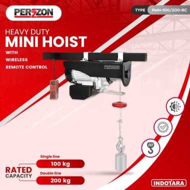 Mini Electric Hoist With Wireless Remote Control / Perzzon Mini Hoist 500/1000Kg