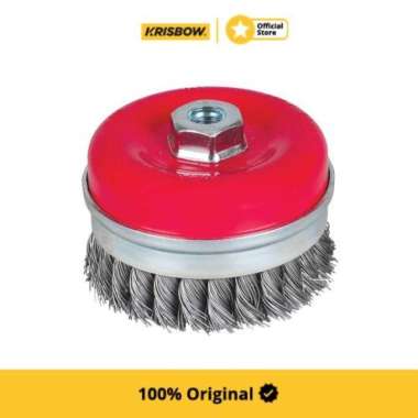 Krisbow Sikat Pembersih Gerinda Knot Brush 6,5 Cm Irakb2