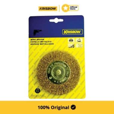 Krisbow Wheel Brush Kepala Sikat Kawat Bulat 5 Cm