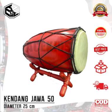 Alat Musik Tradisional Kendang Jawa Ukuran Tinggi 50 CM Gendang Jaranan