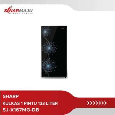Kulkas 1 Pintu Sharp 133 Liter SJ-X167MG-DB / SJX167MGDB / SJ-X167MG / SJ-X167DB