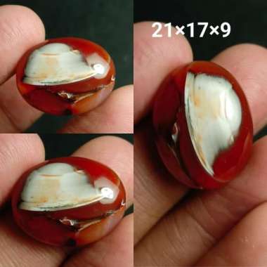 Akik Natural Batu Motif Gambar Helm Tentara Perang Dunia II Unik Antik