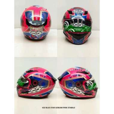 Helm Full Face IOZ Blue Star Scream Racing,Helm SNI Scream Pink