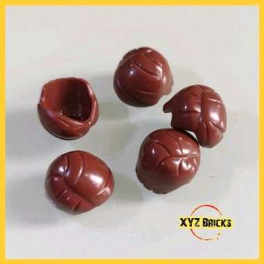 LEGO PARTS 6195040 Hair - Short Tousled with Side Part Reddish Brown - Wig No. 67