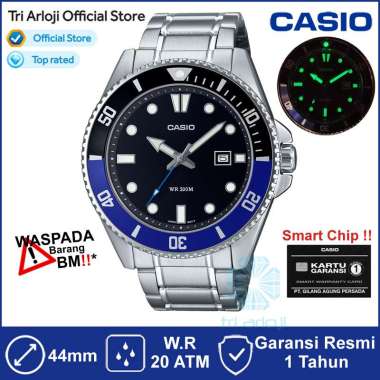Casio MDV-107D-1A2VDF Marlin Duro Diver 200m MDV-107D-1A2 MDV107 Jam Tangan Pria Analog