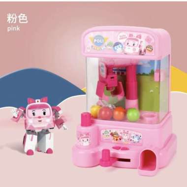 Puppet Claw Machine Mainan Mesin Jepit Anak Pink