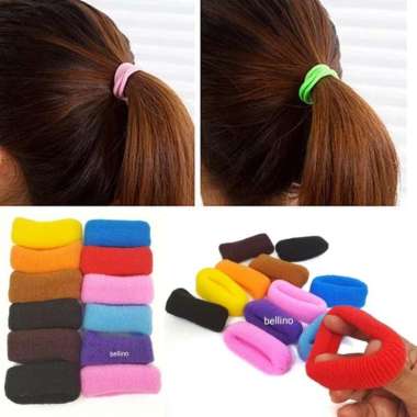 KARET RAMBUT GELANG JUMBO IKAT RAMBUT DONAT LEBAR 8CM