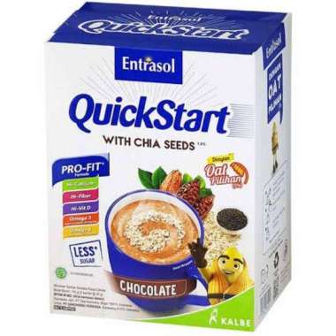 ENTRASOL QUICK START WITH CHIA SEED 30GR ISI 5 SACHET COKLAT
