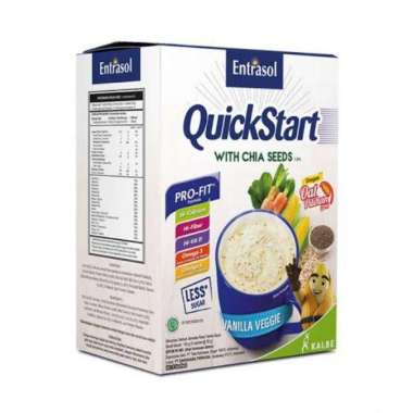 ENTRASOL QUICK START WITH CHIA SEED 30GR ISI 5 SACHET VANILLA VEGGIE