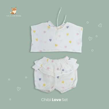 Harlow Kids Chibi Set Stelan Anak Perempuan L Love