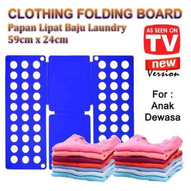 Papan Alat Pelipat Lipat Perapih Baju Kaos Celana Anak Dewasa Laundry