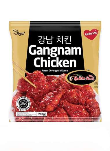 Promo Harga Belfoods Royal Ayam Goreng Ala Korea Gangnam Chicken 200 gr - Blibli