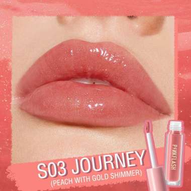 PINKFLASH OhMyPinkflash OhMyGloss High Shine Lip Gloss Lipstik S03 Journey