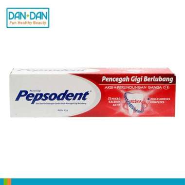 Promo Harga Pepsodent Pasta Gigi Pencegah Gigi Berlubang White 25 gr - Blibli