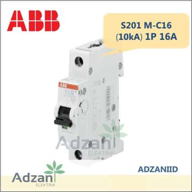 [ABB] MCB 1P 16A 10kA 15kA S201M-C16 2CDS271001R0164 S 201 M