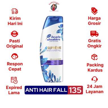 Promo Harga Head & Shoulders Supreme Shampoo Anti-Hairfall 135 ml - Blibli