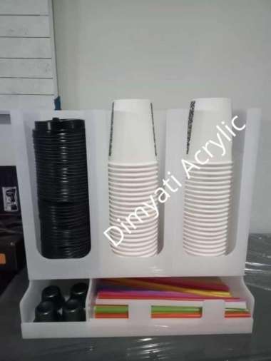 CUSTOM ACRYLIC CUP HOLDER / TEMPAT PENYIMPANAN CUP HOLDER / KOPI