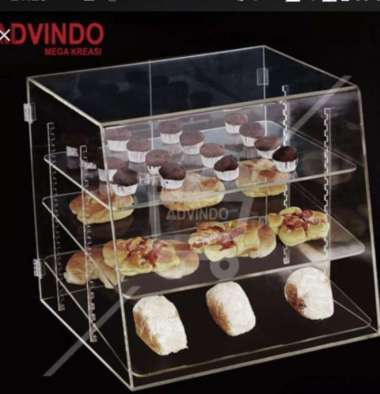 Etalase Kue Custom PxLxT 35x25x40cm