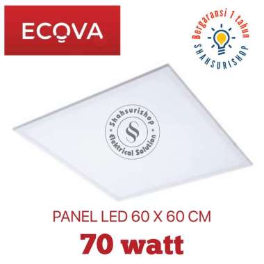 ECOVA LAMPU DOWNLIGHT CEILING PANEL LED 70W 60x60CM INBOW