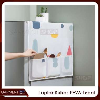 Taplak Cover Kulkas Bahan PEVA TEBAL Waterproof Multifungsi Tahan Air 42. Cat