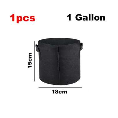 Planter Bag Pot Tanaman 3.8 12 16 23 Liter Vas Bunga Eco Pack Handle Tas Pegangan Menanam Benih Bibi