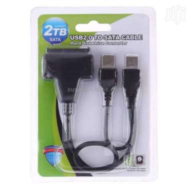 KABEL SATA TO USB 2.0 +SLOT ADAPTER BUAT HDD DAN SSD SATA TO USB 2.0