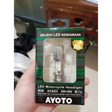 LAMPU LED AYOTO M2B H6 T19 BEBEK MATIC TERMURAH SUPER PALING TERANG ORIGINAL AYOTO TYTO AC DC LAMPU 