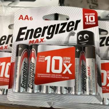 Baterai Energizer AA6 battery AA per pack isi 6 merah