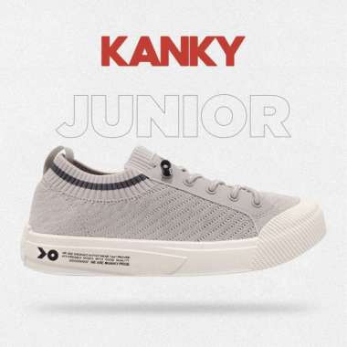 Kanky Kishi Shibuya Anak - Sepatu Sneakers Casual Sport Sekolah Anak Dewasa Kanky Original 33 Grey