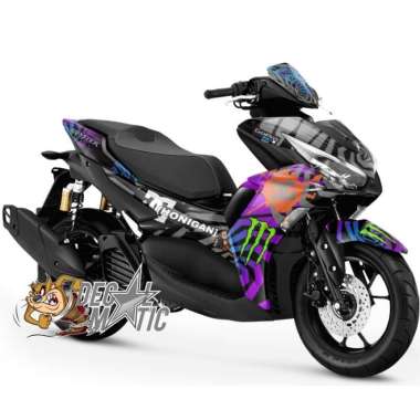 Decal Aerox Full body Stiker Aerox 155 NVX OLD/NEW Honigan OLD AEROX Hitam