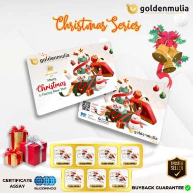 GOLDEN MULIA Logam Mulia Gift Series Christmas 0.001 gr - 0.1 gram 0.005 gram