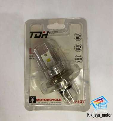 BOHLAM LAMPU DEPAN LED TDH H4 PUTIH LAMPU MOTOR