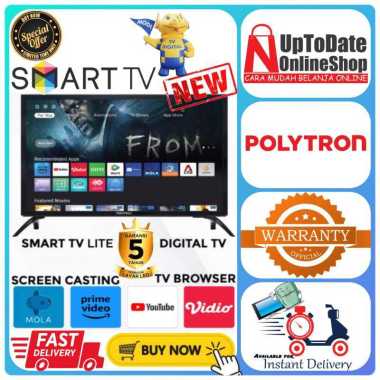 TV POLYTRON PLD24CV1569 PLD 24CV 1569 LED 24INCH SUPER SMART TV YOUTUBE HD LED TV POLYTRON TV ONLY
