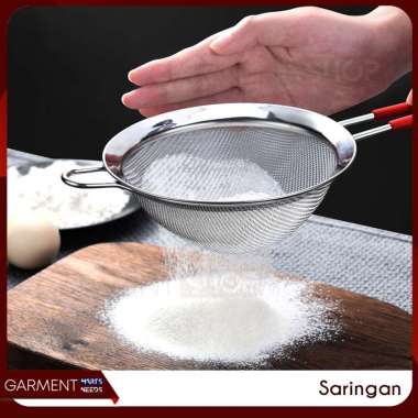 Saringan Kopi Teh Tepung Gula Baking Kue Roti Minyak Stainless Steel Kecil Besar Bagus Murah 7 CM