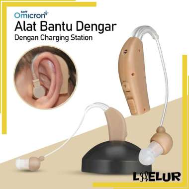 LHELUR TaffOmicron JZ-1088F Alat Bantu Dengar Charging Station Hearing Aid Pengeras Suara No Brand J