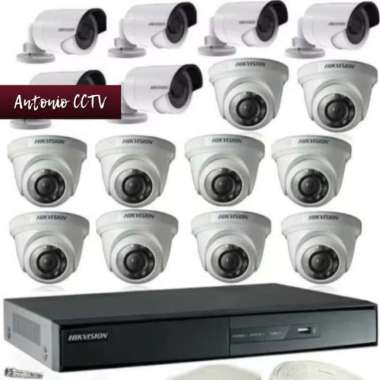 Pakaet Camera Cctv Hikvision 16 Camera 2.0mp 1080P Full Hd Bisa Online