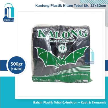 Kalong Kantong Plastik Kresek Los Hitam Tebal Uk.15, 17, 24, 28, 35, 40 500gr 17x32