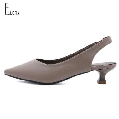 SPV ELLORA 66891 Sepatu Wanita Heels 3cm Import 36 Khaki