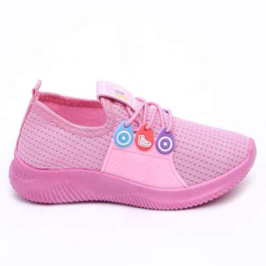Sepatu Sneakers Anak Anak Sup Motif Terbaru Shoes Trend Logo Sh L506 34 Pink