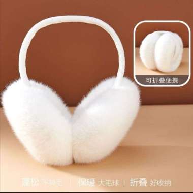 EARMUFF PENUTUP TELINGA WINTER MUSIM DINGIN Putih