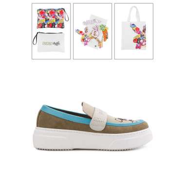 Playboy X Muklay Sepatu Pria Gielplay In Cream PI6664CR 41 Cream