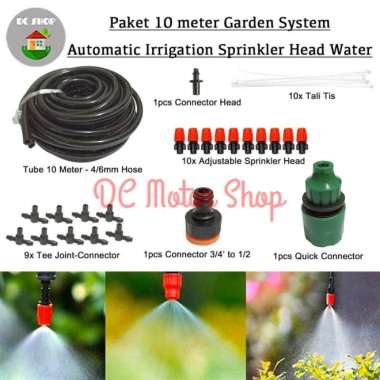 PAKET 10 M AUTOMATIC GARDEN IRRIGATION SYSTEM /SPRINKLER SET OTOMATIS