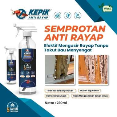 KEPIK SEMPROTAN ANTI RAYAP CEGAH KAYU KEROPOS AMAN DAN TIDAK BERBAU