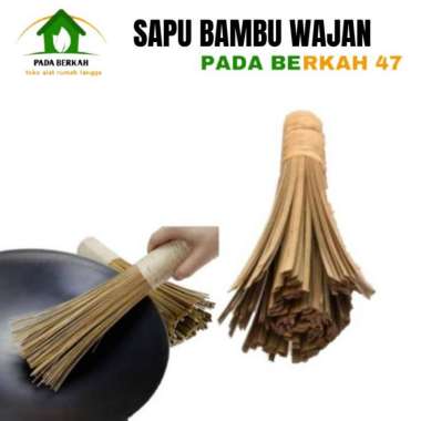 Sapu Kuali Sapu Wajan Wok Kuali Brush Sapu Bambu Kuali