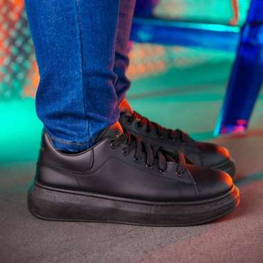 PAULMAY - Sepatu Sneakers Pria Wanita Orlando Black 37 Black