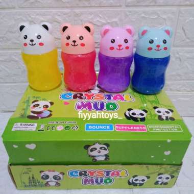 Mainan Slime Glitter Jumbo Karakter - Mainan Slime Crystal Mud Gliter
